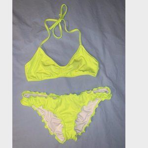 Victorias Secret Neon Yellow Bikini